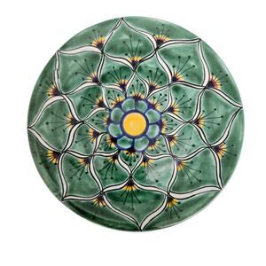 Vintage Hand Painted Pinel H Mex Mexican Art Pottery Decorative Plate